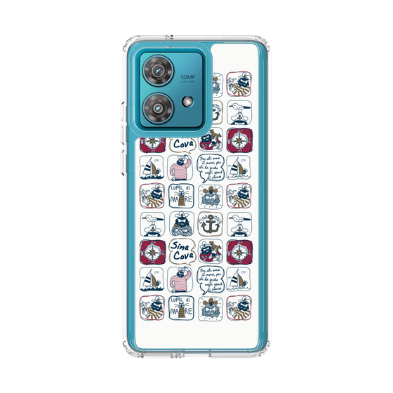 Slim Protection Case［ SINA COVA - All-Over Marine Pattern ］