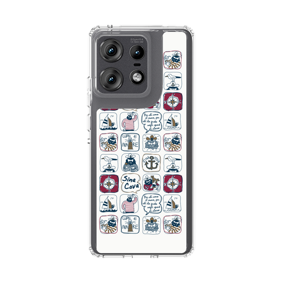 Slim Protection Case［ SINA COVA - All-Over Marine Pattern ］
