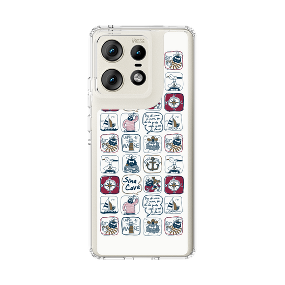 Slim Protection Case［ SINA COVA - All-Over Marine Pattern ］