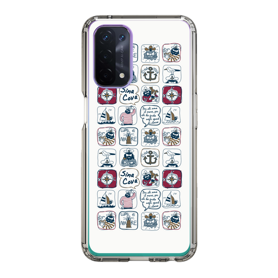 Slim Protection Case［ SINA COVA - All-Over Marine Pattern ］