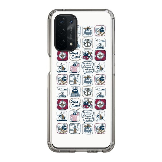 Slim Protection Case［ SINA COVA - All-Over Marine Pattern ］