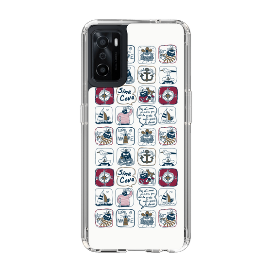 Slim Protection Case［ SINA COVA - All-Over Marine Pattern ］