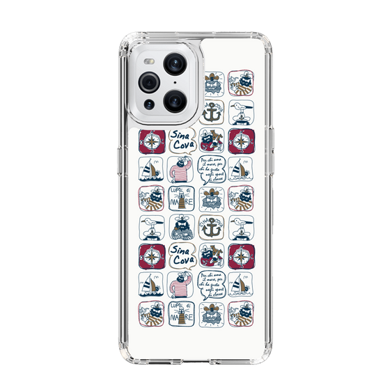 Slim Protection Case［ SINA COVA - All-Over Marine Pattern ］