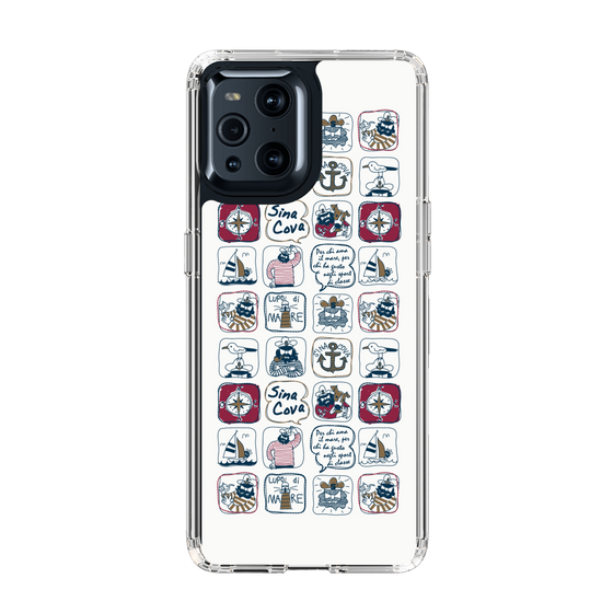 Slim Protection Case［ SINA COVA - All-Over Marine Pattern ］