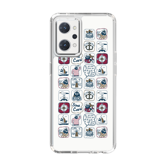 Slim Protection Case［ SINA COVA - All-Over Marine Pattern ］