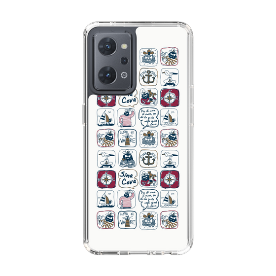 Slim Protection Case［ SINA COVA - All-Over Marine Pattern ］