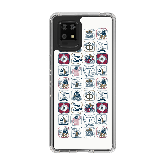 Slim Protection Case［ SINA COVA - All-Over Marine Pattern ］
