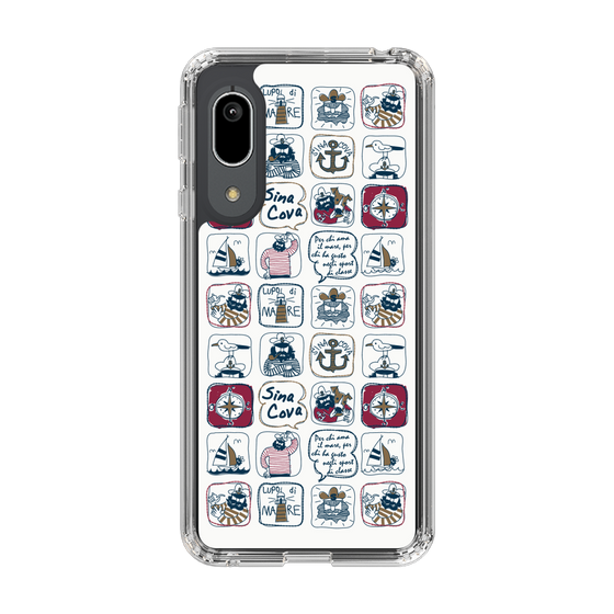 Slim Protection Case［ SINA COVA - All-Over Marine Pattern ］