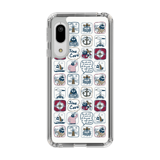 Slim Protection Case［ SINA COVA - All-Over Marine Pattern ］