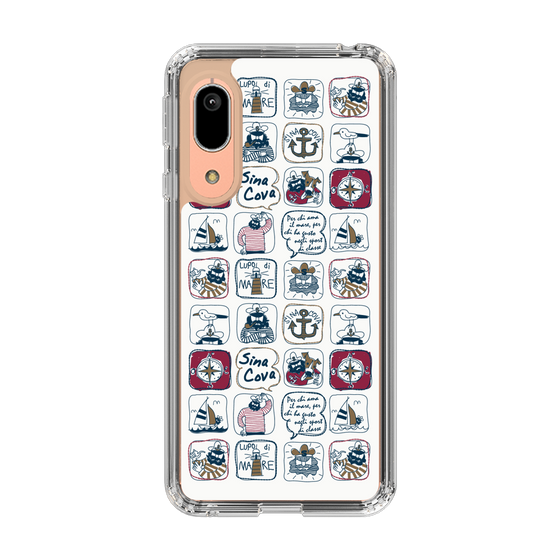 Slim Protection Case［ SINA COVA - All-Over Marine Pattern ］