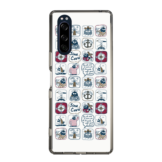 Slim Protection Case［ SINA COVA - All-Over Marine Pattern ］