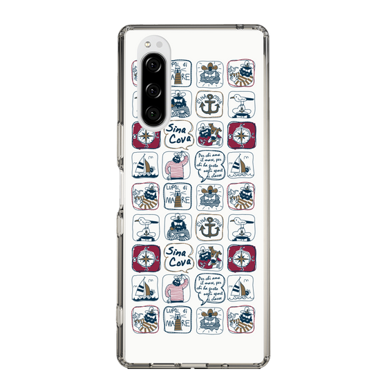 Slim Protection Case［ SINA COVA - All-Over Marine Pattern ］