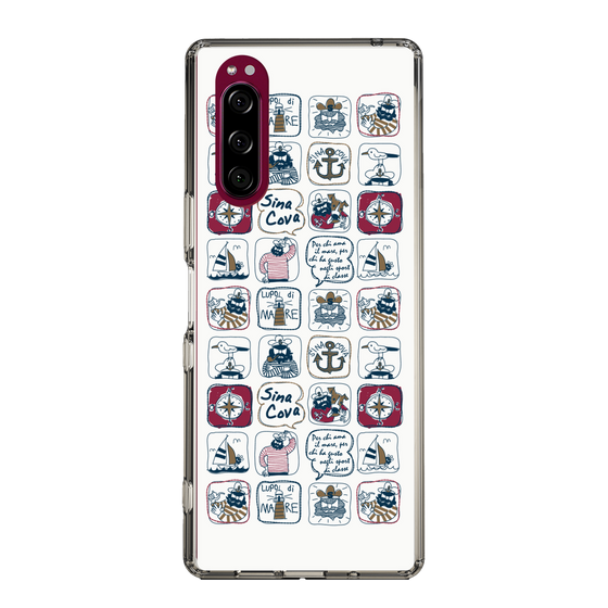 Slim Protection Case［ SINA COVA - All-Over Marine Pattern ］