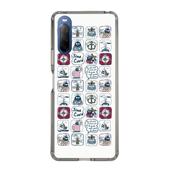 Slim Protection Case［ SINA COVA - All-Over Marine Pattern ］