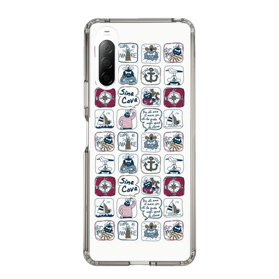 Slim Protection Case［ SINA COVA - All-Over Marine Pattern ］