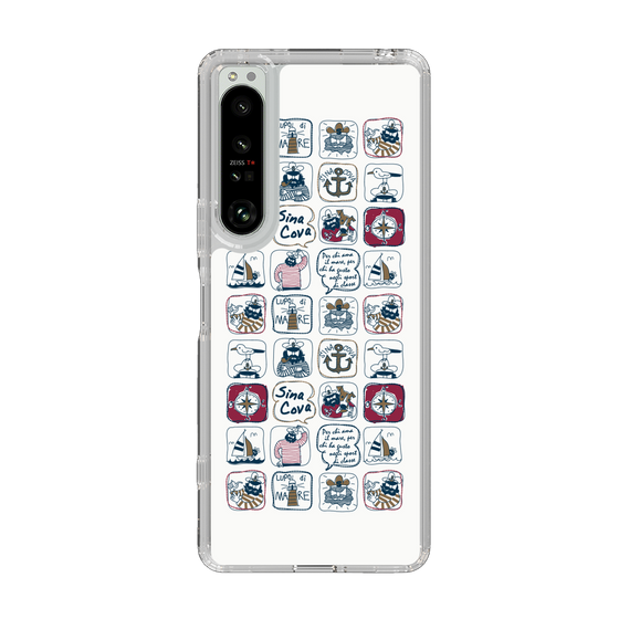 Slim Protection Case［ SINA COVA - All-Over Marine Pattern ］