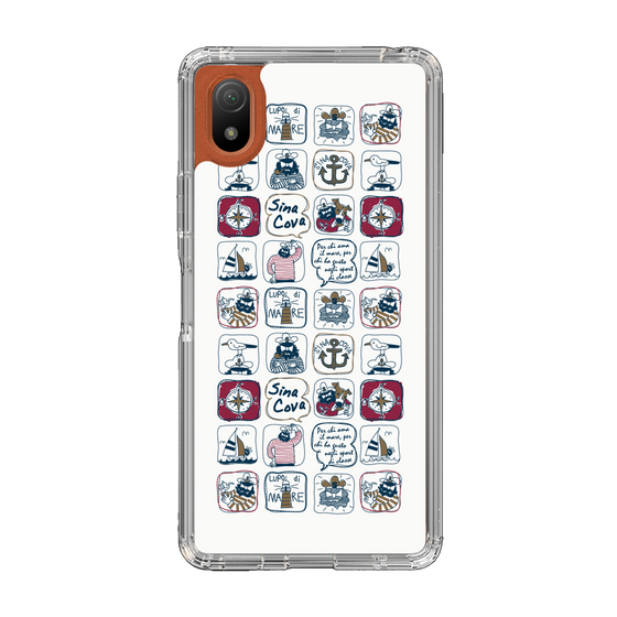Slim Protection Case［ SINA COVA - All-Over Marine Pattern ］