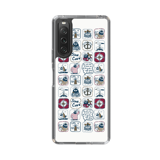 Slim Protection Case［ SINA COVA - All-Over Marine Pattern ］