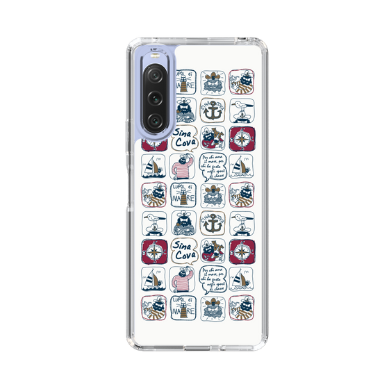 Slim Protection Case［ SINA COVA - All-Over Marine Pattern ］