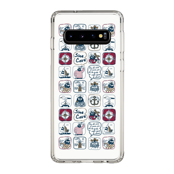 Slim Protection Case［ SINA COVA - All-Over Marine Pattern ］