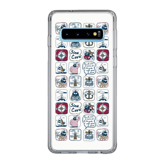 Slim Protection Case［ SINA COVA - All-Over Marine Pattern ］