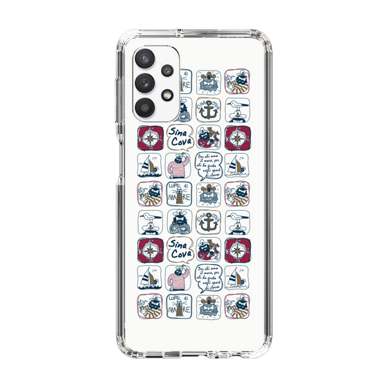 Slim Protection Case［ SINA COVA - All-Over Marine Pattern ］