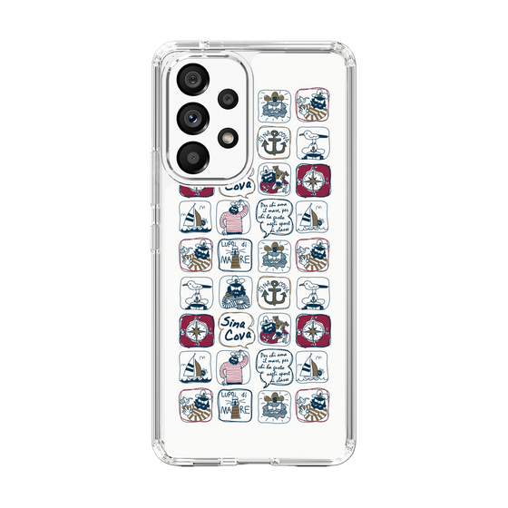 Slim Protection Case［ SINA COVA - All-Over Marine Pattern ］