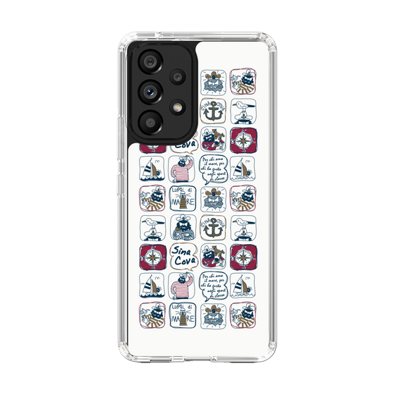 Slim Protection Case［ SINA COVA - All-Over Marine Pattern ］
