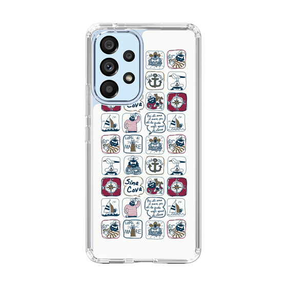 Slim Protection Case［ SINA COVA - All-Over Marine Pattern ］