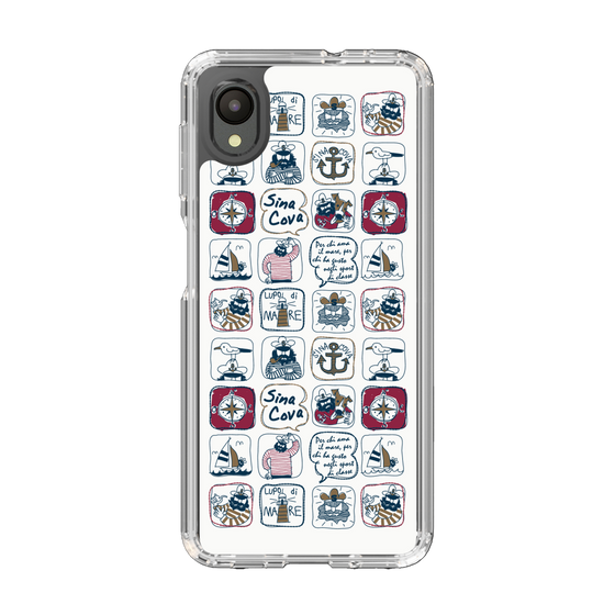 Slim Protection Case［ SINA COVA - All-Over Marine Pattern ］