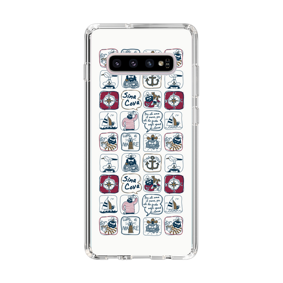 Slim Protection Case［ SINA COVA - All-Over Marine Pattern ］