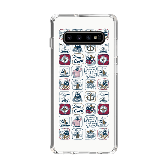 Slim Protection Case［ SINA COVA - All-Over Marine Pattern ］