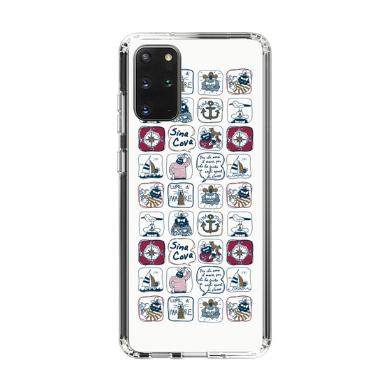 Slim Protection Case［ SINA COVA - All-Over Marine Pattern ］