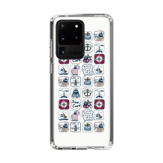 Slim Protection Case［ SINA COVA - All-Over Marine Pattern ］