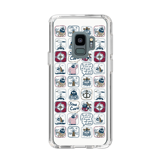 Slim Protection Case［ SINA COVA - All-Over Marine Pattern ］