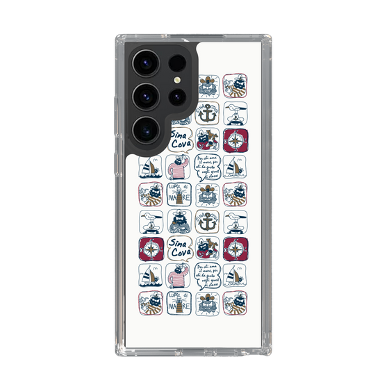 Slim Protection Case［ SINA COVA - All-Over Marine Pattern ］