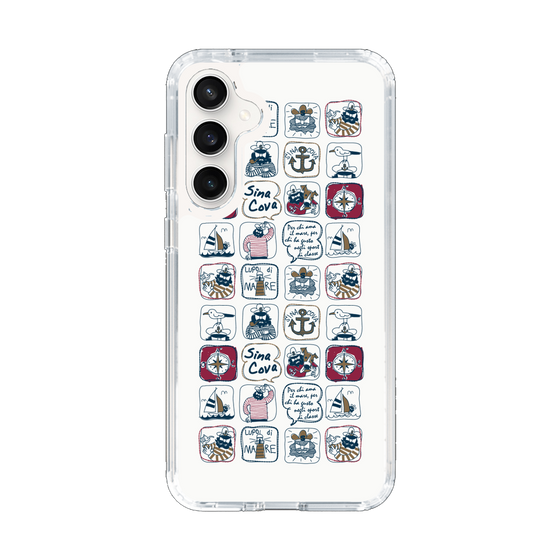 Slim Protection Case［ SINA COVA - All-Over Marine Pattern ］