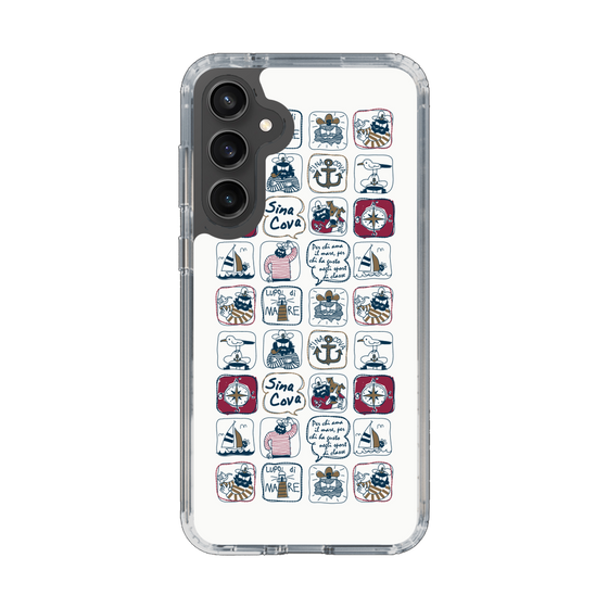 Slim Protection Case［ SINA COVA - All-Over Marine Pattern ］