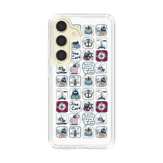 Slim Protection Case［ SINA COVA - All-Over Marine Pattern ］