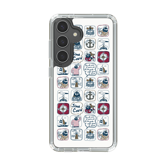 Slim Protection Case［ SINA COVA - All-Over Marine Pattern ］