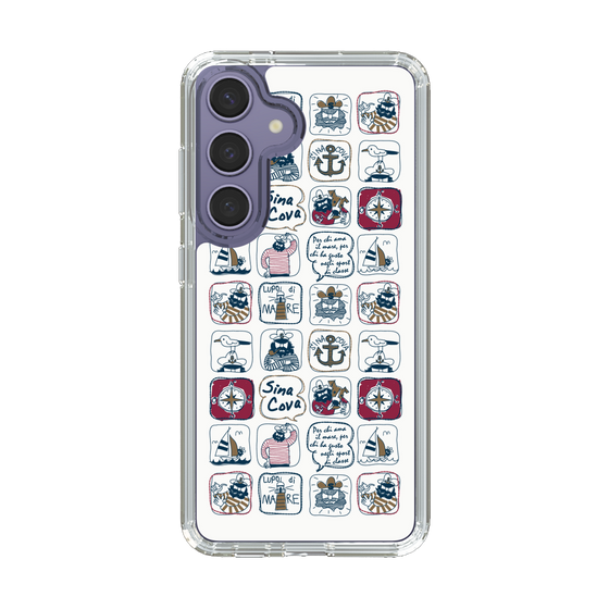 Slim Protection Case［ SINA COVA - All-Over Marine Pattern ］