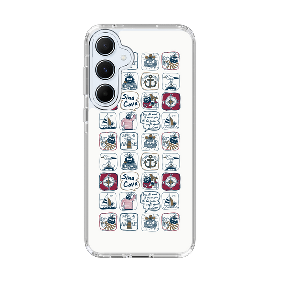 Slim Protection Case［ SINA COVA - All-Over Marine Pattern ］