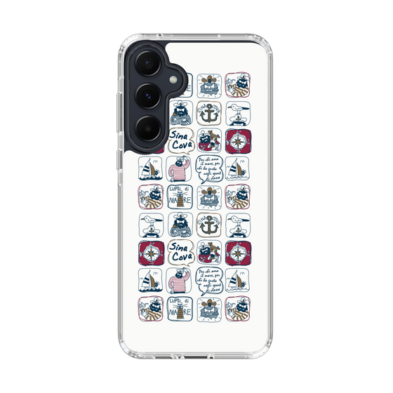 Slim Protection Case［ SINA COVA - All-Over Marine Pattern ］