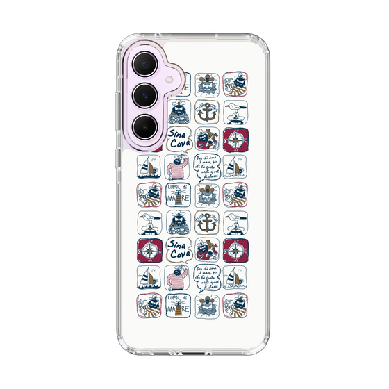 Slim Protection Case［ SINA COVA - All-Over Marine Pattern ］