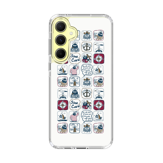Slim Protection Case［ SINA COVA - All-Over Marine Pattern ］