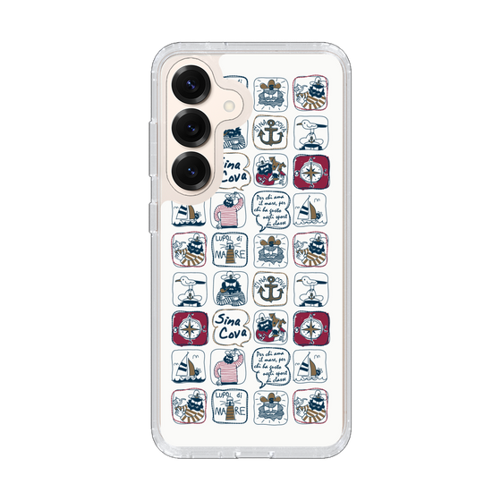Slim Protection Case［ SINA COVA - All-Over Marine Pattern ］