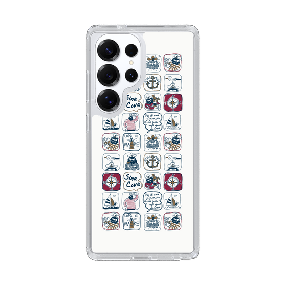 Slim Protection Case［ SINA COVA - All-Over Marine Pattern ］
