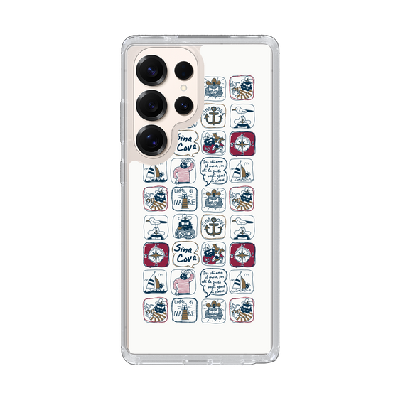 Slim Protection Case［ SINA COVA - All-Over Marine Pattern ］