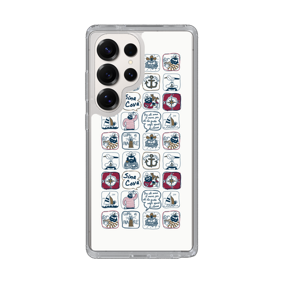 Slim Protection Case［ SINA COVA - All-Over Marine Pattern ］