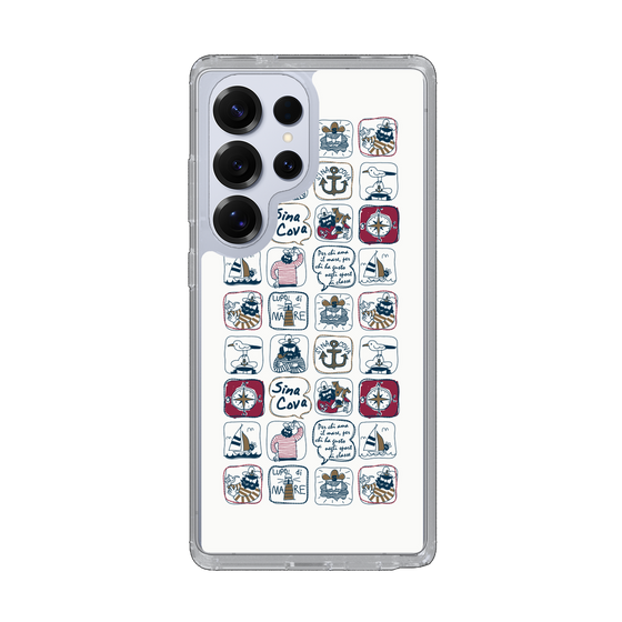 Slim Protection Case［ SINA COVA - All-Over Marine Pattern ］